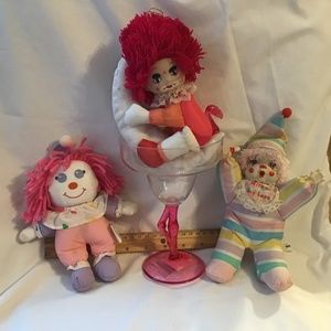 3 Vintage Clowns 🤡 Two Dan Bruckner and Dolly